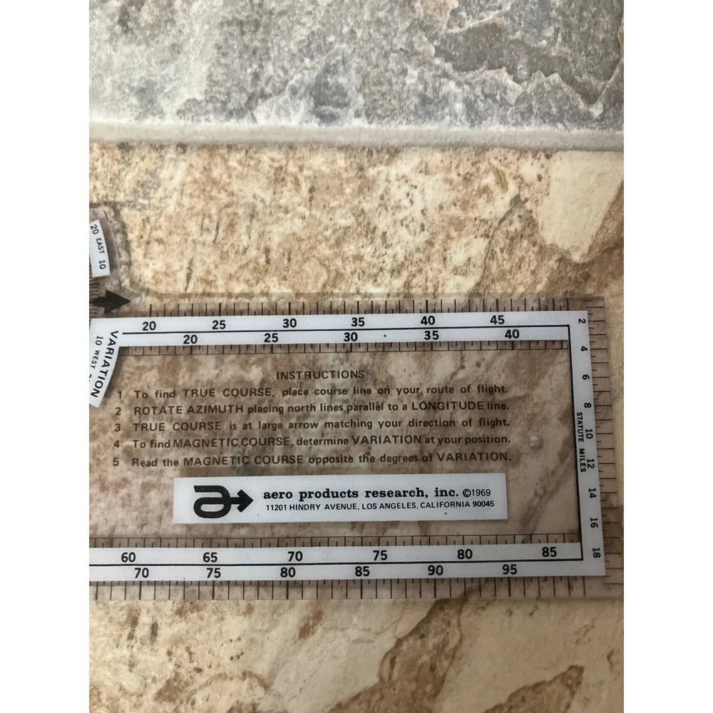 Aero Products Research Rotary Plotter Azimuth Navigator Tool WAC Scale 1:1000000